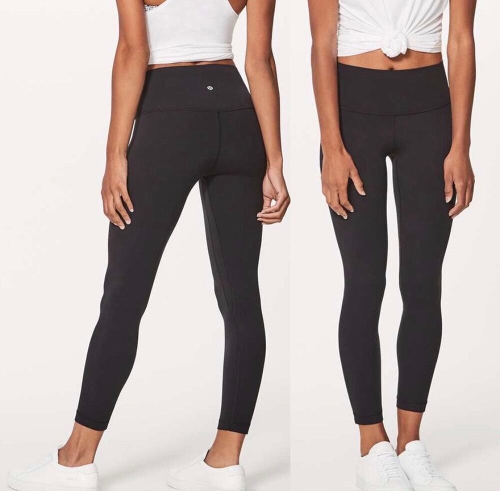 Lululemon Women’s Align Pant II 25" in Black Size 8 Yoga Activewear W5CT3S *EUC